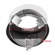 Load image into Gallery viewer, Automaze Universal Fit Car Exhaust Tail Muffler Tip Show Pipe 76mm, Curved Oval, Stainless Steel