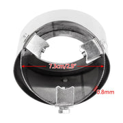 Automaze Universal Fit Car Exhaust Tail Muffler Tip Show Pipe 76mm, Curved Oval, Stainless Steel