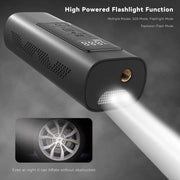 Automaze Portable Air Compressor Smart Tire Inflator- 150psi Cordless Mini Rechargeable Electric Digital Air Pump with Led Light for Car Tires, Bikes, Motorcycles, Balloons, Balls