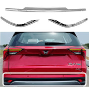 Automaze Chrome Rear Bumper Trim Show Cover Garnish Trim Compatible for Mahindra XUV700, Set of 3 Pc