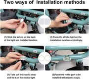 Automaze 2 PCS Wireless LED Strobe Lights with Remote Control, High Brightness 7 Colors USB Charging Led Drone Anti-Collision Lights Night Warning Light for Car Motorcycle Aircraft Bike RC