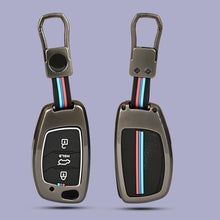 Load image into Gallery viewer, Automaze Metal 3 Button Flip Key Cover Compatible with Hyundai Cars With 3 Front Buttons, Model B3B