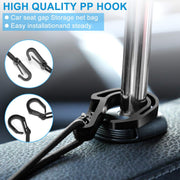 Automaze 3-Layer car mesh Organizer, General Purpose car mesh Bag Between Seats, Special car mesh Barrier for Dogs in The Rear seat, Cargo Handbag, Wallet, Tissue Holder, Driver Storage mesh Bag