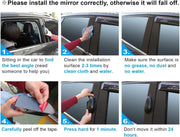 Automaze 3R Car SUV Side View Mirror Wide Angle Blind Spot Mirror Auto Exterior Rearview Mirrors With Convex Clean Surface Stick on B-Pillar for Rear Seat Passengers Set of 2