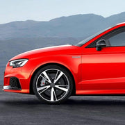 Automaze 2 Pcs 3D Metal Turbo Logo Car Side Fender Rear Trunk Emblem Badge Sticker Decals for All Cars, 10 X 1 CM, Pack of 2, Chrome