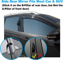 Load image into Gallery viewer, Automaze 3R Car SUV Side View Mirror Wide Angle Blind Spot Mirror Auto Exterior Rearview Mirrors With Convex Clean Surface Stick on B-Pillar for Rear Seat Passengers Set of 2