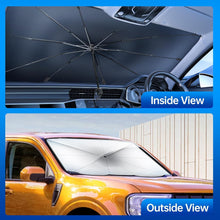 Load image into Gallery viewer, Automaze Car Sun Shade Windshield Cover, Sun Protection &amp; Heat Insulation Foldable Car Front Sun Shade, Umbrella Windshield Sun Shade for Car Front Window Windsheild