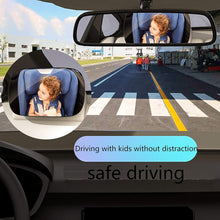 Load image into Gallery viewer, Automaze Car Mirror Baby Rear Facing Seat, Car Seat Glass Mirror for Rear Facing Baby Seat, Ultra Stable and Adjustable 360° Clear View for Backseat