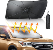 Automaze Car Sun Shade Windshield Cover, Sun Protection & Heat Insulation Foldable Car Front Sun Shade, Umbrella Windshield Sun Shade for Car Front Window Windsheild