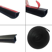 Automaze Car Door Rubber Beading Seal P Type 4M close-up flexible rubber with red adhesive tape