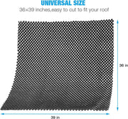 Automaze Car Roof Mat for Cargo Bag Mesh Rubber Non Slip Mat for Car Roof Carrier Bag, Anti-Slip, Extra-Cushioning, Car Roof Padding, and Home Rubber Mat,Grip, Universal Usage