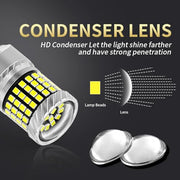 1157 Dual Point Canbus LED Bulb with condenser lens for focused red illumination