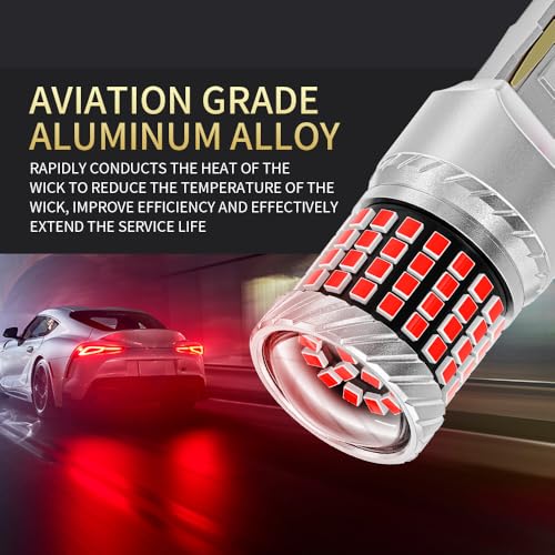 1157 Dual Point Canbus LED Bulb red 87 LED pack of 2 for brake and tail lights