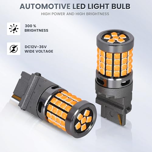 3156 T25 Canbus LED Bulb amber pack of 2 automotive turn signal lights