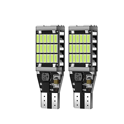 Pair of Automaze LED Car Backup Reverse Lights T15 W6W 912 921 45 SMD bulbs