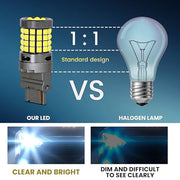 T25 3156 Canbus LED Bulb vs Halogen – 300% Brighter Comparison