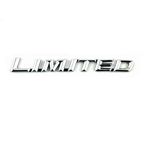 Chrome 3D Limited Edition Car Logo Sticker silver metal emblem isolated on white background