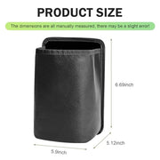 Automaze black car back seat organizer size dimensions 5.9 x 5.12 x 6.69 inches