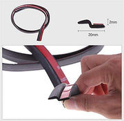 Car Door Rubber Beading Seal flexible Z profile with strong adhesive strip