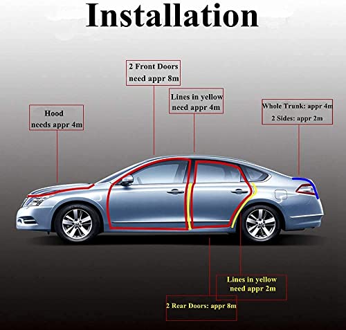 D-Shape Car Door Weatherstrip Seal 4M EPDM rubber with strong 3M adhesive tape