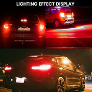 3157 Dual Point Canbus LED Bulb red tail and brake light effect at night