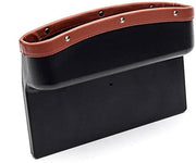 Car Seat Gap Filler Organizer with PU leather, stainless steel rivets and ABS plastic body