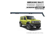 Suzuki Jimny Door Visor unbreakable quality window visors chrome line set