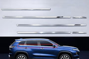 Automaze stainless steel window garnish installed on Grand Vitara side profile