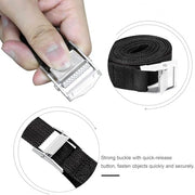 Automaze metal cam buckle with quick-release button for secure fastening.