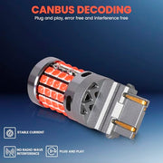 3157 Dual Point Canbus LED Bulb with CANBUS decoding plug and play design
