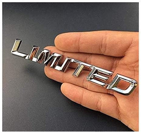 Chrome 3D Limited Edition Car Logo Sticker silver metal emblem isolated on white background