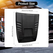 Universal Car Hood Scoop Vent Carbon Black Bonnet Trim Cover