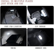Car LED Interior Lights Installed for Footwell, Cup Holder, Trunk and Armrest Box