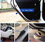 Automaze Car Door Rubber Beading Seal P Type 4M fitted on rear car door for dust protection