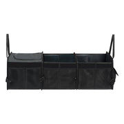 Automaze Car Trunk Organizer with insulated cooler bag and multi-compartment storage design