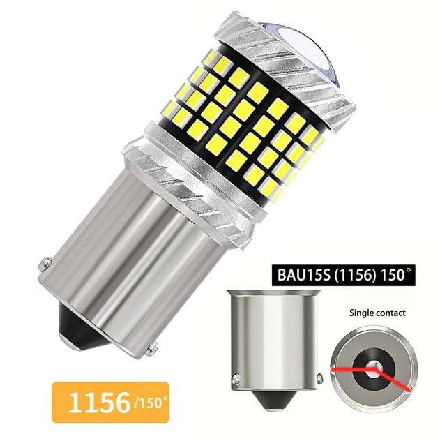 1156 BAU15S Canbus LED Bulb, white, 150-degree single-contact base