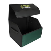 car trunk organizer open box with divider showing storage compartments
