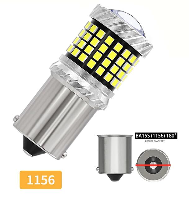 1156 BA15S Canbus LED Bulb White 87 SMD Reverse Light 2Pc