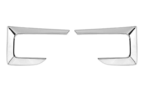 Chrome Fog Lamp Garnish for Brezza 2022+ | Front Trim Set of 2