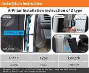 Car Door Rubber Beading Seal Z Type A-pillar installation guide