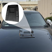 Universal Car Hood Scoop Vent Carbon Black Bonnet Trim Cover