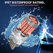3157 Dual Point Canbus LED Bulb IP67 waterproof rating splash test