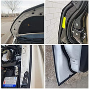 D-Shape Car Door Weatherstrip Seal installed on car door frame for noise and dust reduction