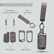 Mahindra 3 Button Flip Key Cover separate structure with tools and metal frame