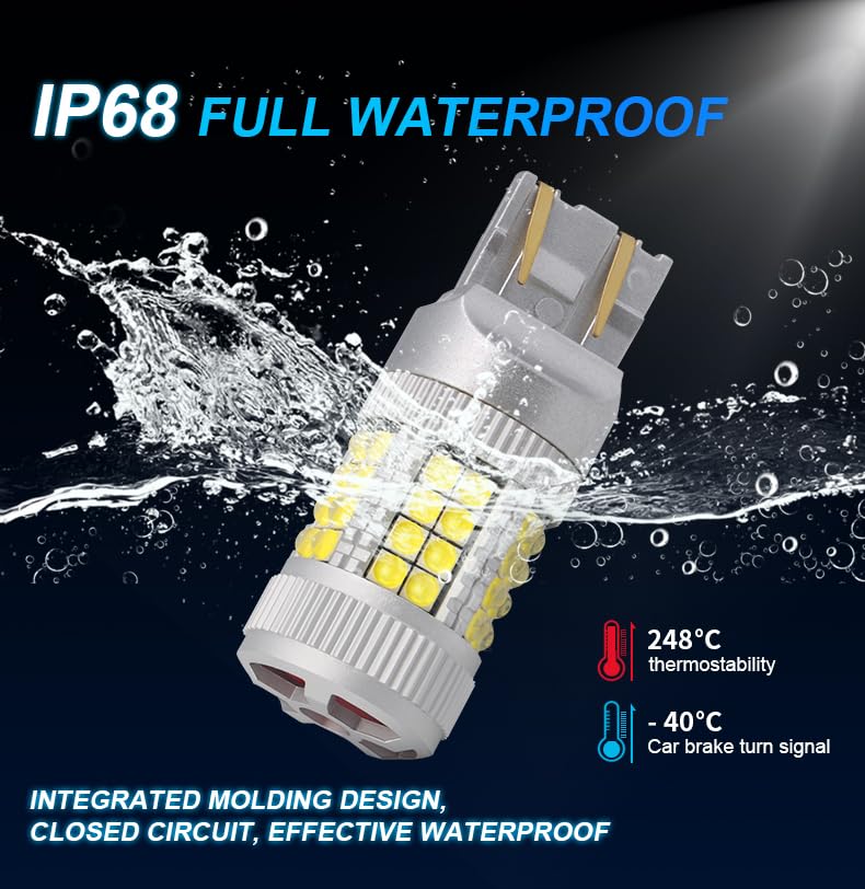 1156 BAU15S Canbus LED Bulb 23W 40 SMD 3030 chips close-up view