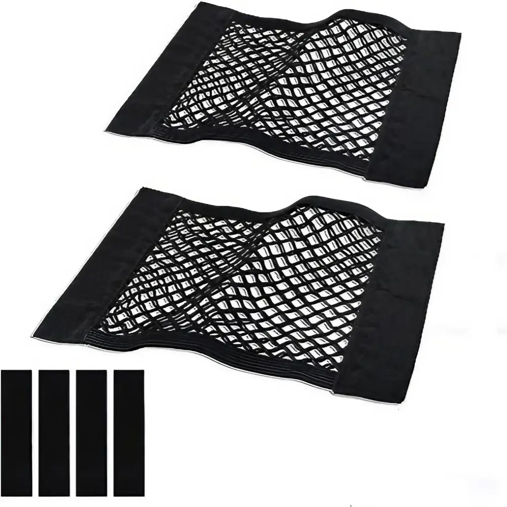 Universal Car Trunk Cargo Net Organizer with elastic mesh design for car boot storage and organization