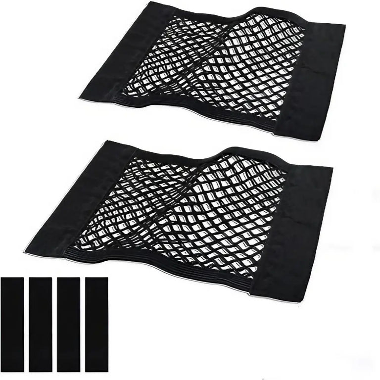 Universal Car Trunk Cargo Net Organizer with elastic mesh design for car boot storage and organization