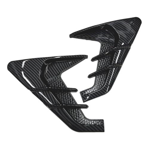 Automaze carbon black air flow intake side vents universal pair