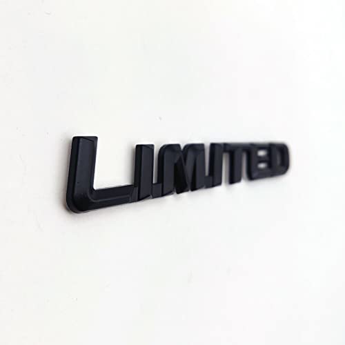 Automaze 3D Metal Car Logo Sticker Limited black finish emblem for car exterior
