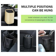 Automaze hanging car organizer multiple installation positions on seat and console